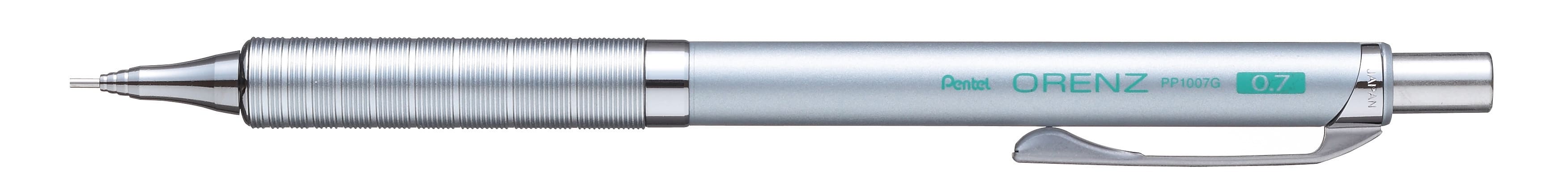 Карандаш механический Pentel Orenz Metal Grip PP1007G-ZX серебристый корпус 0,7мм