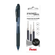 Набор Pentel стержень гелевый EnerGel LR7 черный 0,7мм 3шт. + ручка гелевая EnerGel BL107 черная 0,7мм - Набор Pentel стержень гелевый EnerGel LR7 черный 0,7мм 3шт. + ручка гелевая EnerGel BL107 черная 0,7мм