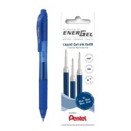 Набор Pentel стержень гелевый EnerGel LR7 синий 0,7мм 3шт. + ручка гелевая EnerGel BL107 синяя 0,7мм - Набор Pentel стержень гелевый EnerGel LR7 синий 0,7мм 3шт. + ручка гелевая EnerGel BL107 синяя 0,7мм