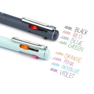Ручка шариковая Pentel iZee мятный корпус 4-х цветная (голубой+фиолетовый+розовый+оранжевый) 0,7мм - Ручка шариковая Pentel iZee Multipen BXC467 4-х цветная 0,7мм