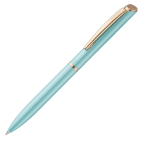 Ручка гелевая Pentel EnerGel BL2007P бирюзовый матовый корпус с отделкой цвета золота синяя 0,7мм